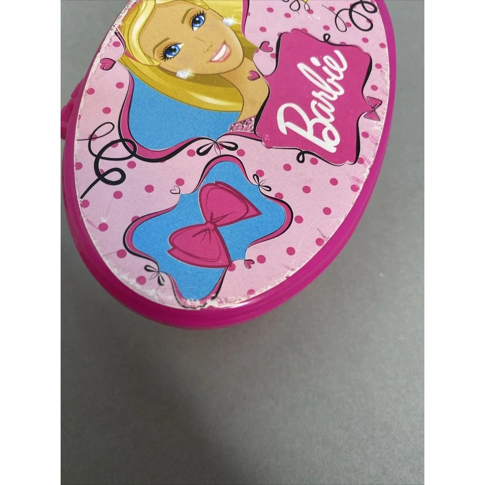 Barbie Mini Tackle Box Shakespeare Mattel Fishing Pink with Clip-on‎ Back 2011